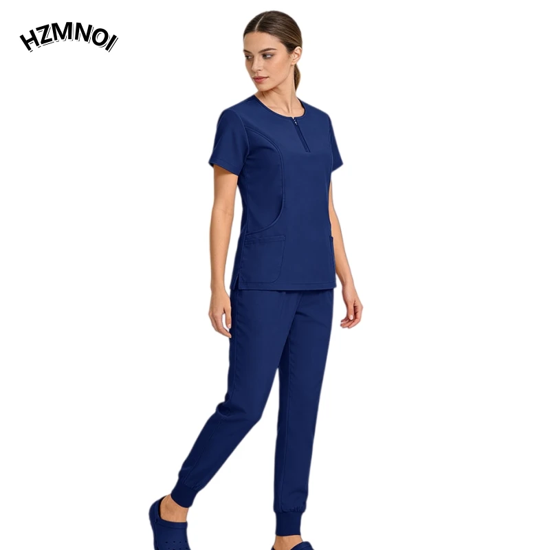 High elasticity V-neck, Elastic shrinkage of pant legs surgical gown dental oral moisture wicking short sleeved hand wash suit
High elasticity V-neck, Elastic shrinkage of pant legs surgical gown dental oral moisture wicking short sleeved hand wash suit 