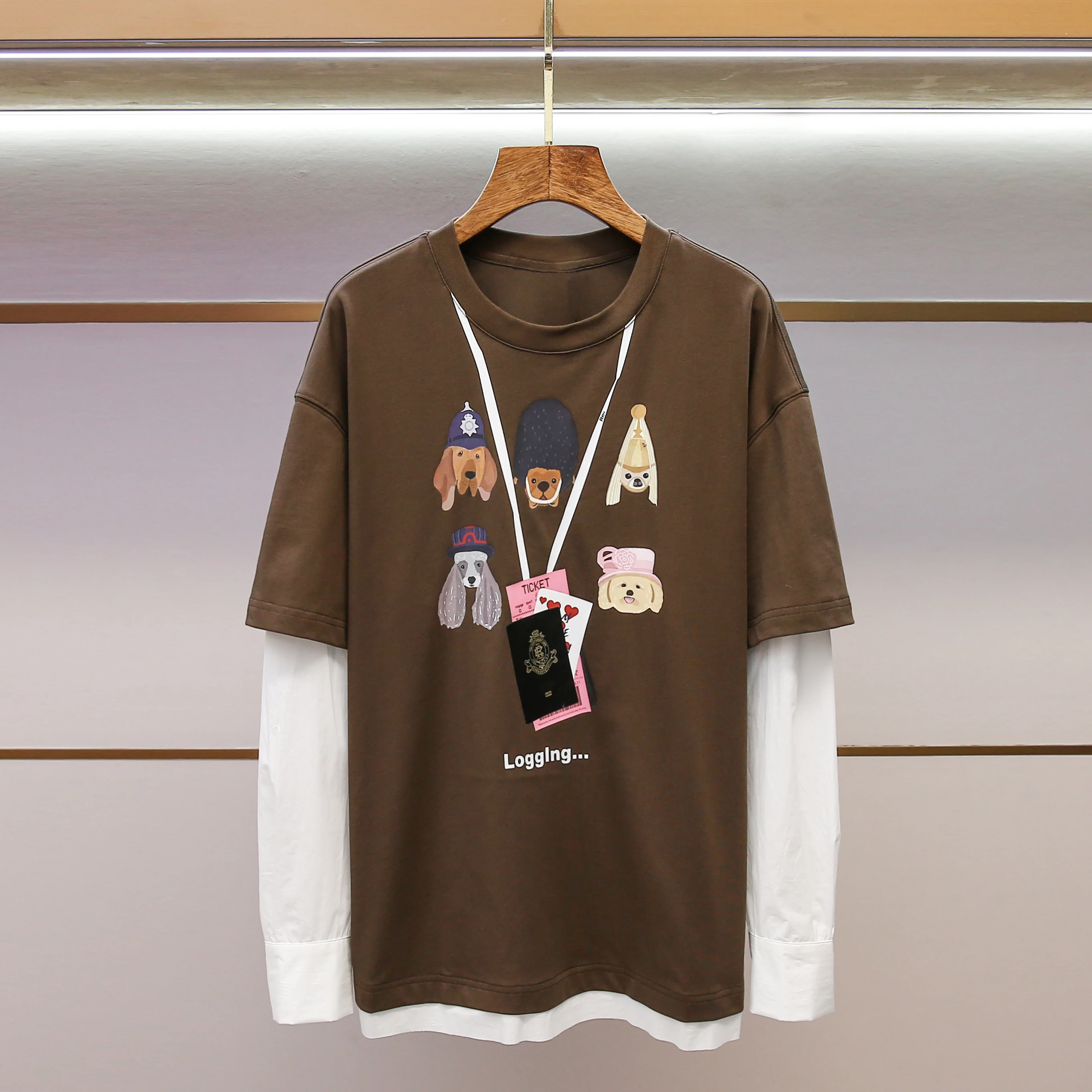 High-End Women's Long Sve T-irt Autumn 2025 Faion Pet Print Loose Top Detachable Cute Pet Casual Sle Creative Pattern
High-End Women's Long Sve T-irt Autumn 2025 Faion Pet Print Loose Top Detachable Cute Pet Casual Sle Creative Pattern