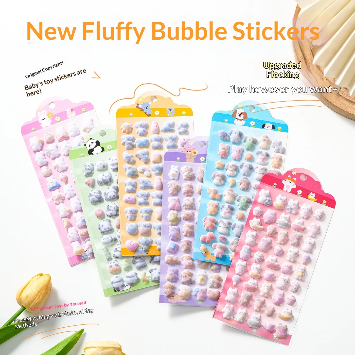 Wholesale Hot New 3D Embossed Flocked Stickers Cartoon Cute Fluffy Little Animals Fun Decorative Stickers
Wholesale Hot New 3D Embossed Flocked Stickers Cartoon Cute Fluffy Little Animals Fun Decorative Stickers
