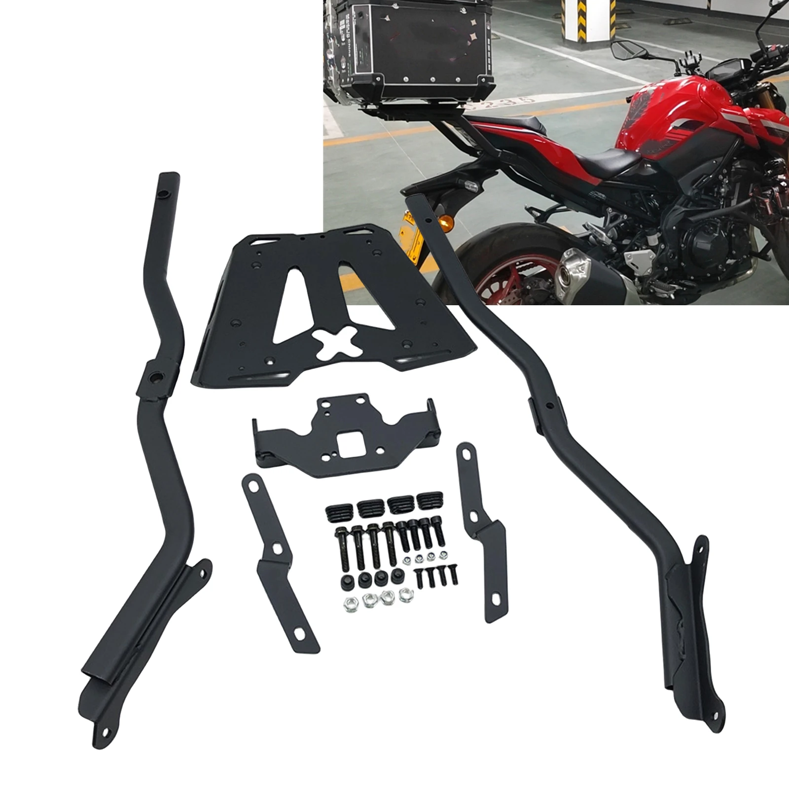 For Kawasaki Z900 / SE 2017-2023 Motorcycle Rear Rack Luggage Carrier Extension Storage Holder Bracket
For Kawasaki Z900 / SE 2017-2023 Motorcycle Rear Rack Luggage Carrier Extension Storage Holder Bracket