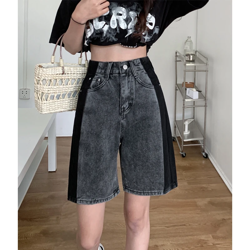 Широкие джинсы с высокой талией, женские свободные брюки с пятью дюймами, модные брюки трапециевидной формы для похудения
Широкие джинсы с высокой талией, женские свободные брюки с пятью дюймами, модные брюки трапециевидной формы для похудения