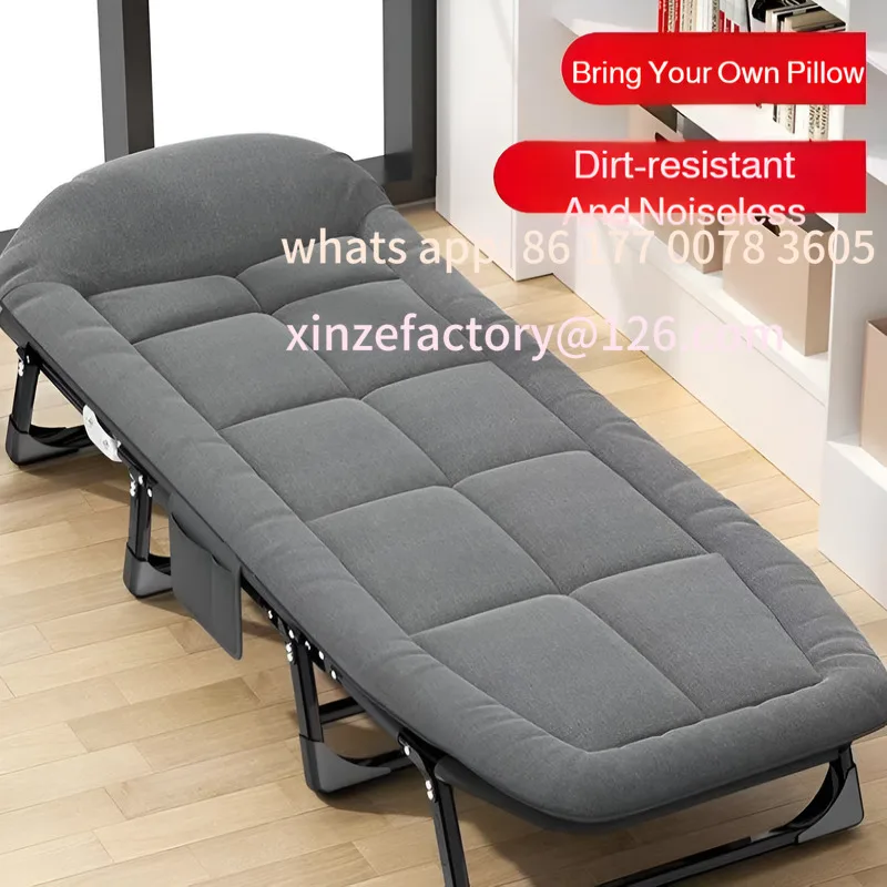 Customizable Portable Folding Lunch Break Camp Bed Multifunctional Adjustable Leisure Recliner Single Bed Office,home Mini Bed
Customizable Portable Folding Lunch Break Camp Bed Multifunctional Adjustable Leisure Recliner Single Bed Office,home Mini Bed