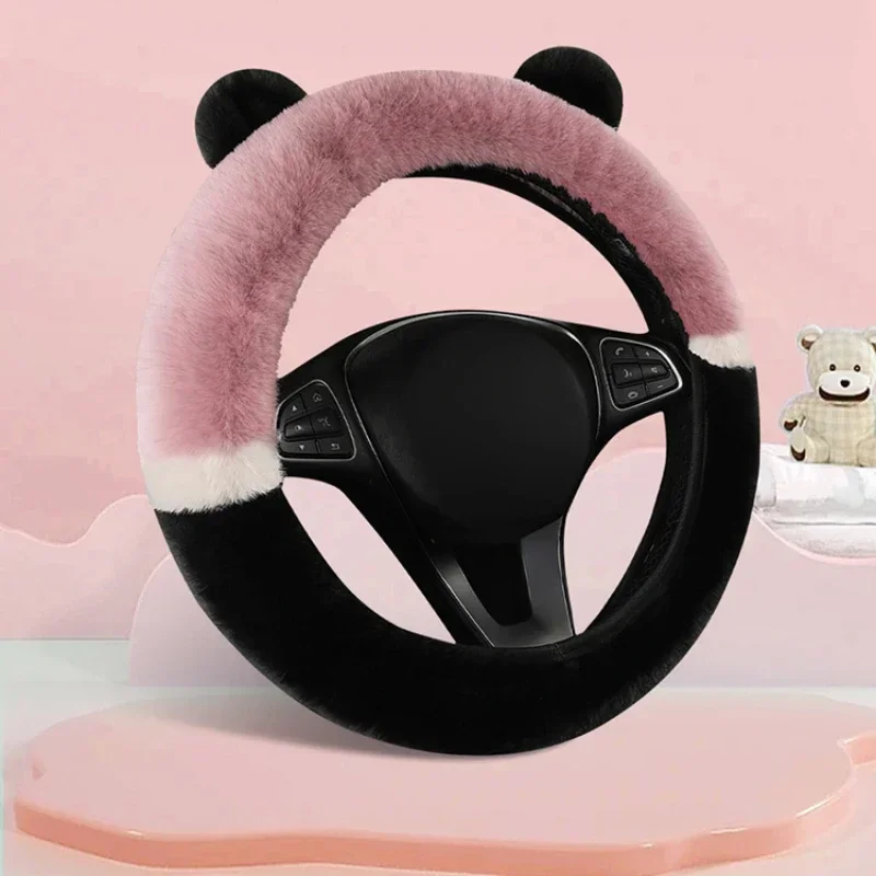 Universal 36-38cm Car Steering Wheel Cover Winter Fluffy Rabbit Hair Cover for Steering Wheel Heating Hands Car Steering Wrap
Universal 36-38cm Car Steering Wheel Cover Winter Fluffy Rabbit Hair Cover for Steering Wheel Heating Hands Car Steering Wrap