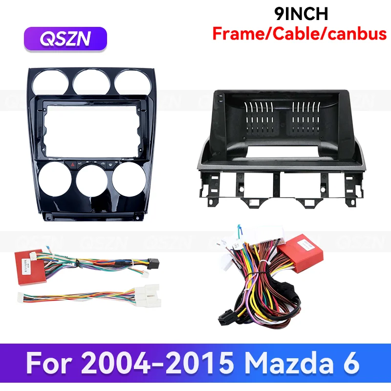 QSZN 9-дюймовый для Mazda 6 2004-2015 Android Авто Мультимедийная навигация GPS MP4 Автомобильный радиоприемник стерео рамка Комплект жгутов проводов
QSZN 9-дюймовый для Mazda 6 2004-2015 Android Авто Мультимедийная навигация GPS MP4 Автомобильный радиоприемник стерео рамка Комплект жгутов проводов