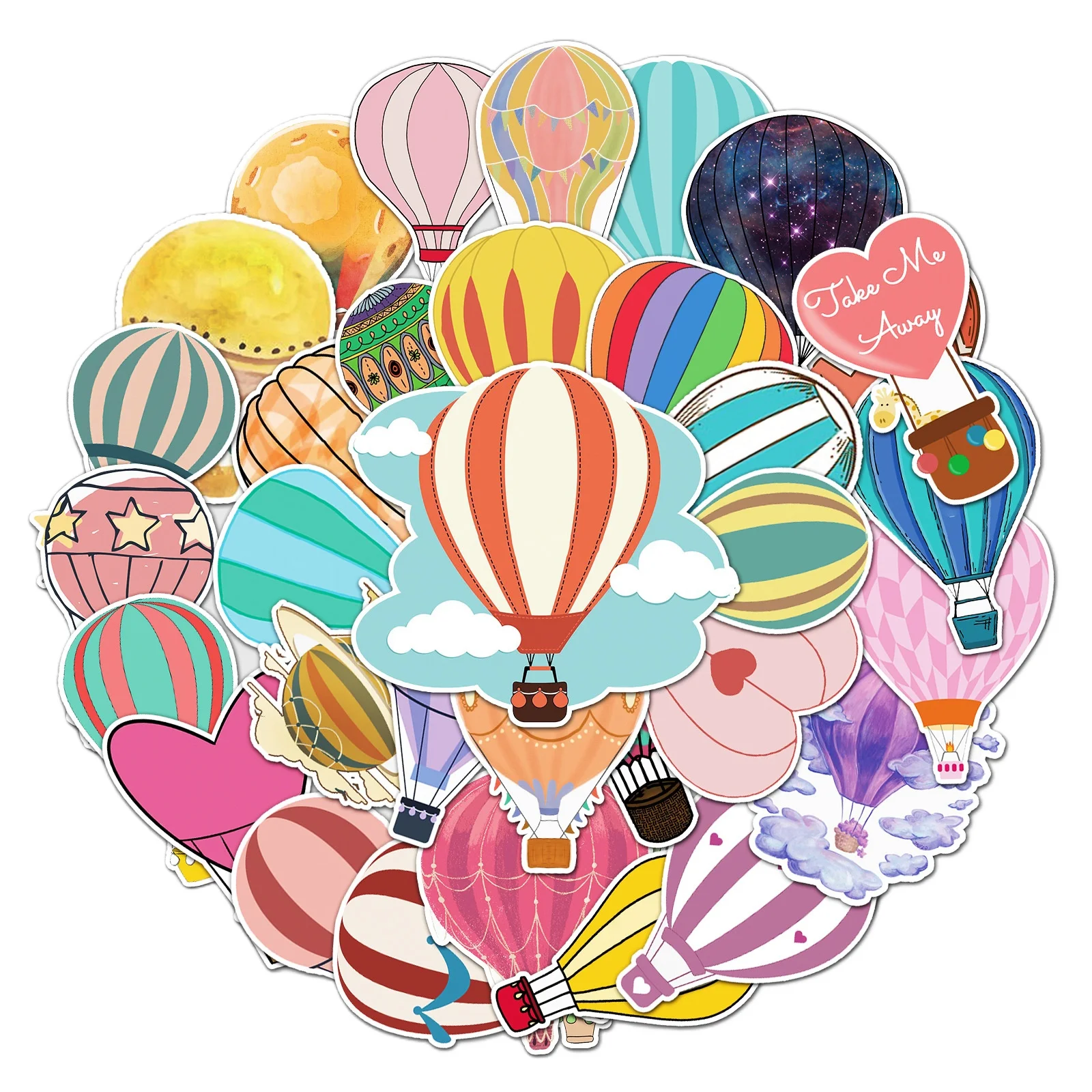 10/30/50 Cartoon Hot Air Balloon Graffiti Cute Little Fresh Decals DIY Laptop Luggage Skateboard Phone Cartoon Toy Gift Stickers
10/30/50 Cartoon Hot Air Balloon Graffiti Cute Little Fresh Decals DIY Laptop Luggage Skateboard Phone Cartoon Toy Gift Stickers