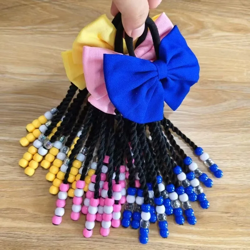 8 Inch Braided Ponytails with Colorful Beads Kids Girls Hair Bow Ponytail with Balls Twist Ponytail for Little Girls
8 Inch Braided Ponytails with Colorful Beads Kids Girls Hair Bow Ponytail with Balls Twist Ponytail for Little Girls