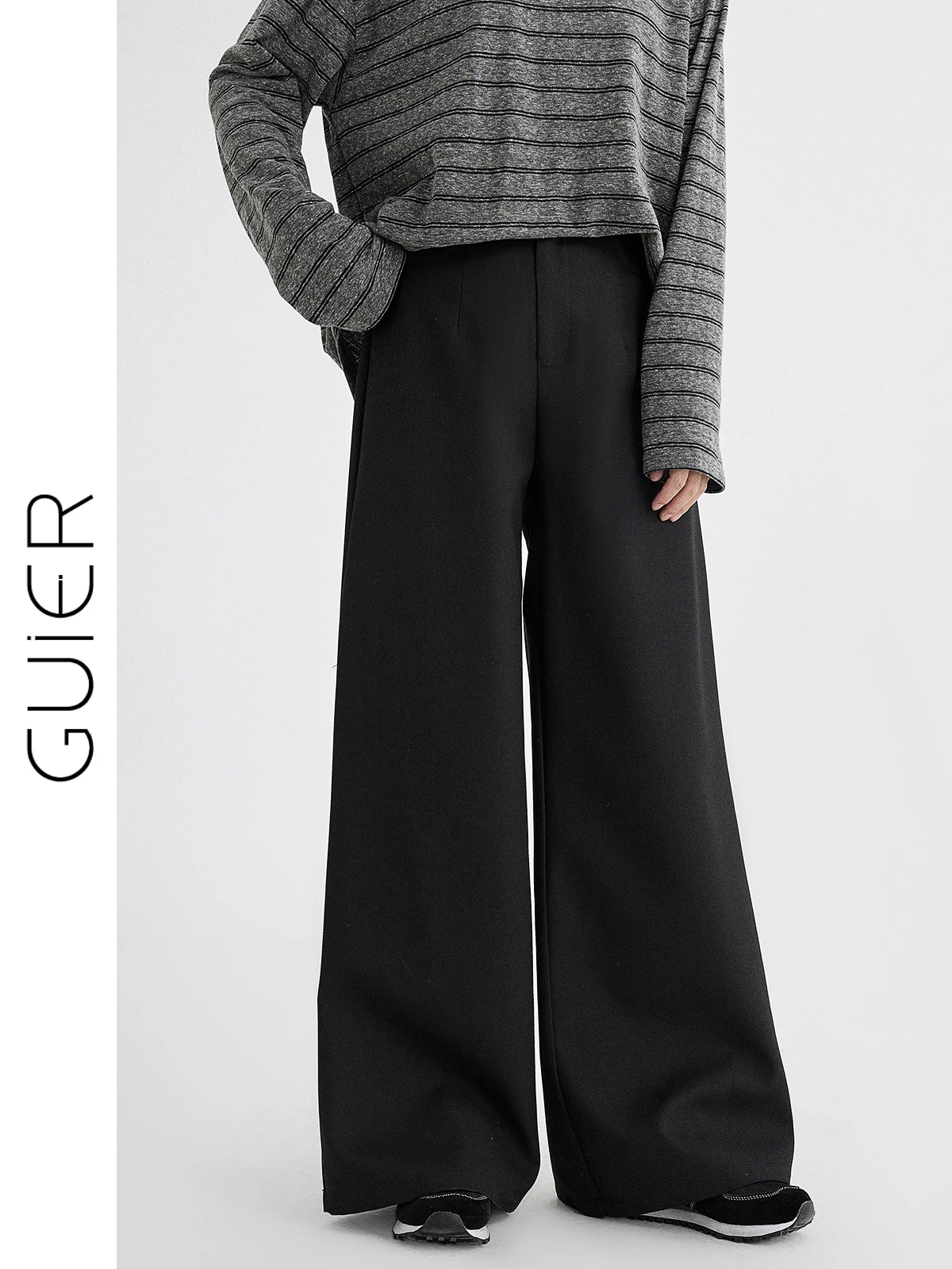 Женские повседневные брюки с высокой талией и широкими штанинами, свободные, струящиеся, прямого кроя, костюмные, весенняя новинка, с эффектом похудения
Женские повседневные брюки с высокой талией и широкими штанинами, свободные, струящиеся, прямого кроя, костюмные, весенняя новинка, с эффектом похудения