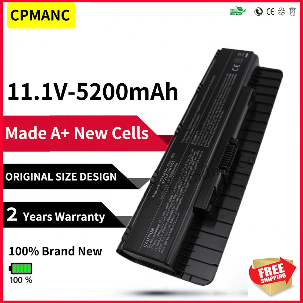 CPMANC A32N1405 Аккумулятор для ноутбука Asus G551 G551J G551JK G551JM Аккумулятор для ASUS G771J G771JK N551J N551JW N551JM N551ZU
CPMANC A32N1405 Аккумулятор для ноутбука Asus G551 G551J G551JK G551JM Аккумулятор для ASUS G771J G771JK N551J N551JW N551JM N551ZU