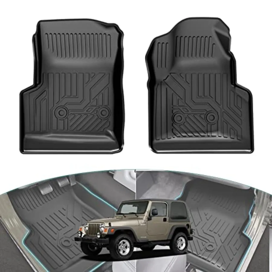 Jeep Wrangler TJ Floor Mats Floor Liners for Wrangler TJ Accessories 1997-2006 TPE All Weather Protection Mat Front Row Liner E
Jeep Wrangler TJ Floor Mats Floor Liners for Wrangler TJ Accessories 1997-2006 TPE All Weather Protection Mat Front Row Liner E