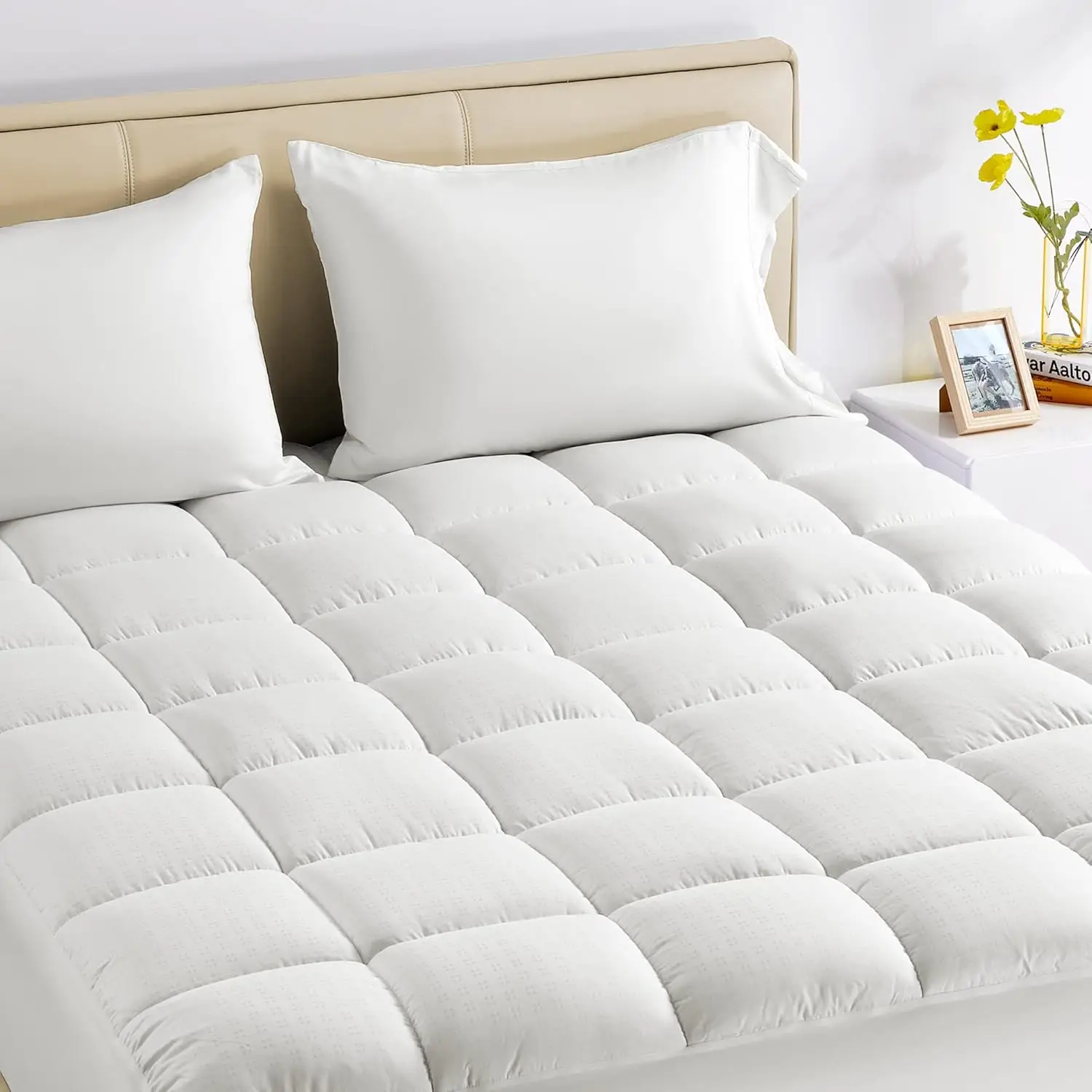 Queen Size Cotton Mattr Pad, Soft Fluffy Cotton Top Mattr Topper, Hine Washable Mattr Protector Cover Fits 8-21 H Deep Pocket,
Queen Size Cotton Mattr Pad, Soft Fluffy Cotton Top Mattr Topper, Hine Washable Mattr Protector Cover Fits 8-21 H Deep Pocket,
