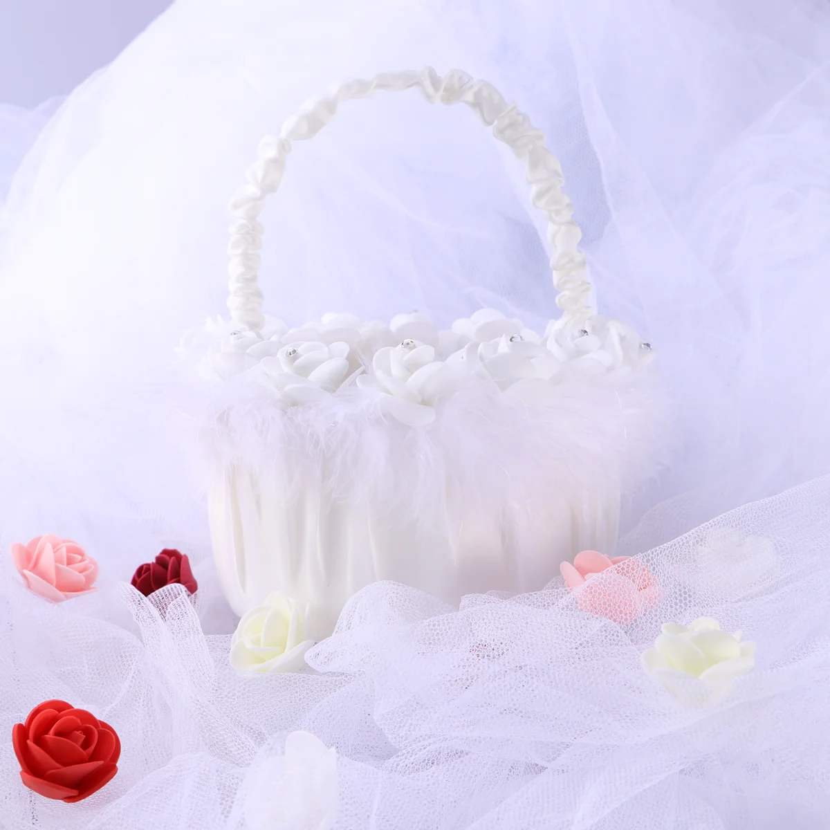 Vintage Satin Bubble Wedding Ceremony Party Accessory For Flower Girl Confetti Candy Holder White Elegant Storage Basket Wedding
Vintage Satin Bubble Wedding Ceremony Party Accessory For Flower Girl Confetti Candy Holder White Elegant Storage Basket Wedding