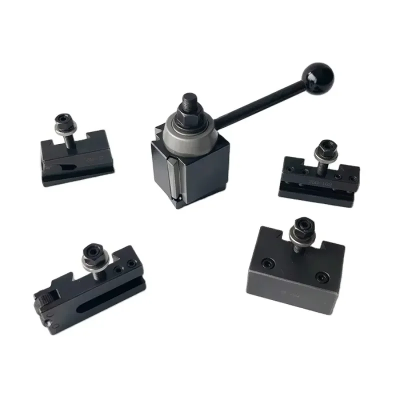 American Wedge Type Model 251-222 Quick Change Tool Post and Tool Holder Set 
American Wedge Type Model 251-222 Quick Change Tool Post and Tool Holder Set