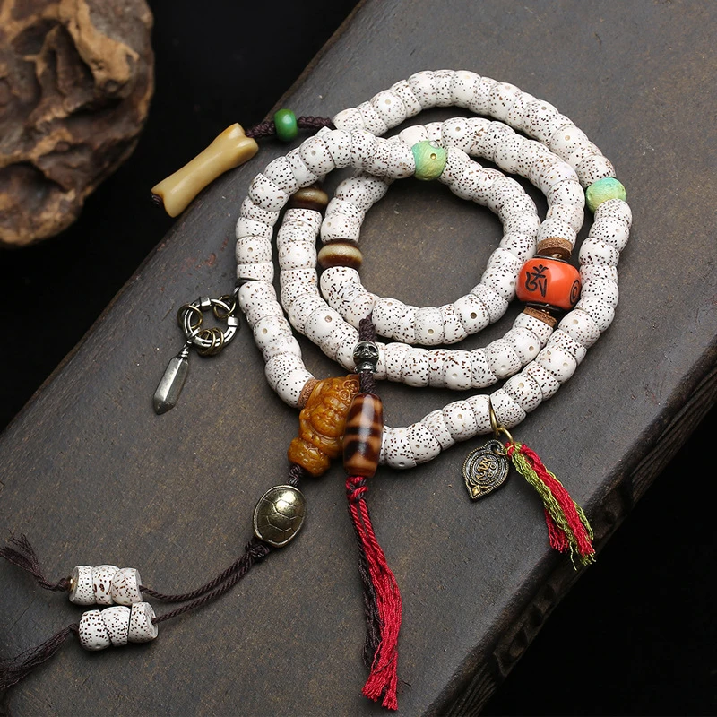 -Moon Bodhi 108 Pieces Buddhist Beads Agate Tiger Tooth Dzi Bead Reconstituted Bone Accessories
-Moon Bodhi 108 Pieces Buddhist Beads Agate Tiger Tooth Dzi Bead Reconstituted Bone Accessories