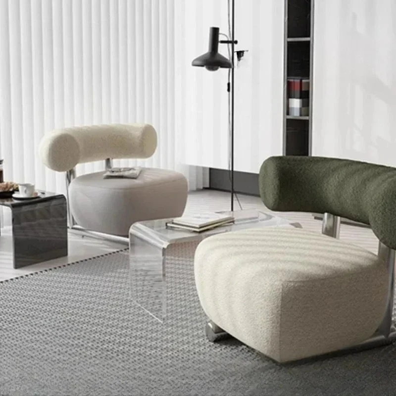Sled Chair With Nordic Light, Italian Style Small Apartment Living Room, Lamb Velvet Fabric Sofa, Stainless Steel
Sled Chair With Nordic Light, Italian Style Small Apartment Living Room, Lamb Velvet Fabric Sofa, Stainless Steel
