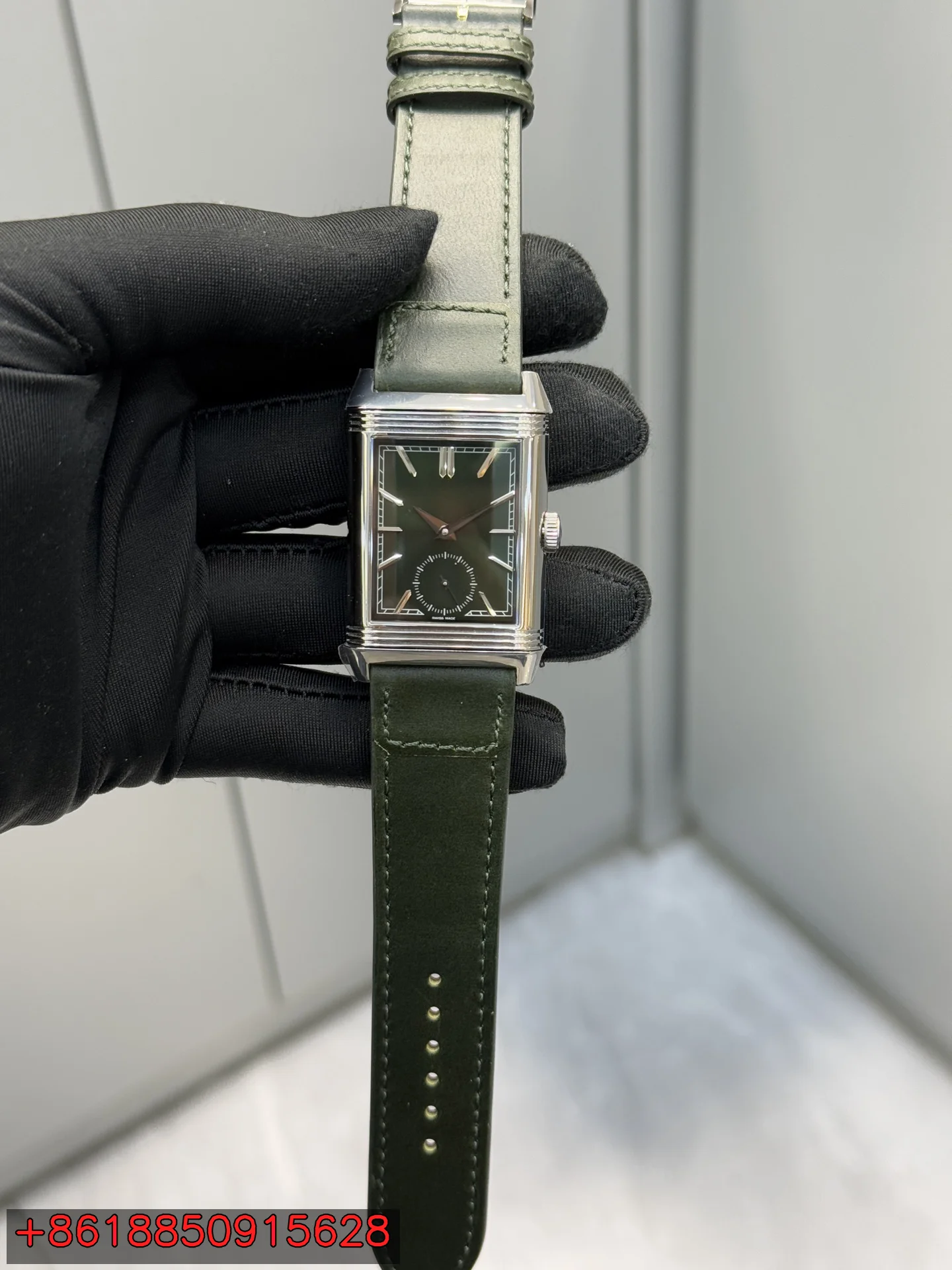 Men’s Mechanical Hand Wind Dual Face Dress Watch 49x29MM 854A2 Movement, Stainless Steel Rectangle Case, Green Leather Strap, Small Seconds, Second Time Zone Luxury Style
Men’s Mechanical Hand Wind Dual Face Dress Watch 49x29MM 854A2 Movement, Stainless Steel Rectangle Case, Green Leather Strap, Small Seconds, Second Time Zone Luxury Style