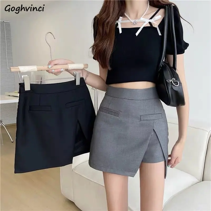 Summer Mini Skirts Women Office Lady All-match Temperament Solid Designed Chic High Waist Minimalist Korean Style Popular Faldas
Summer Mini Skirts Women Office Lady All-match Temperament Solid Designed Chic High Waist Minimalist Korean Style Popular Faldas