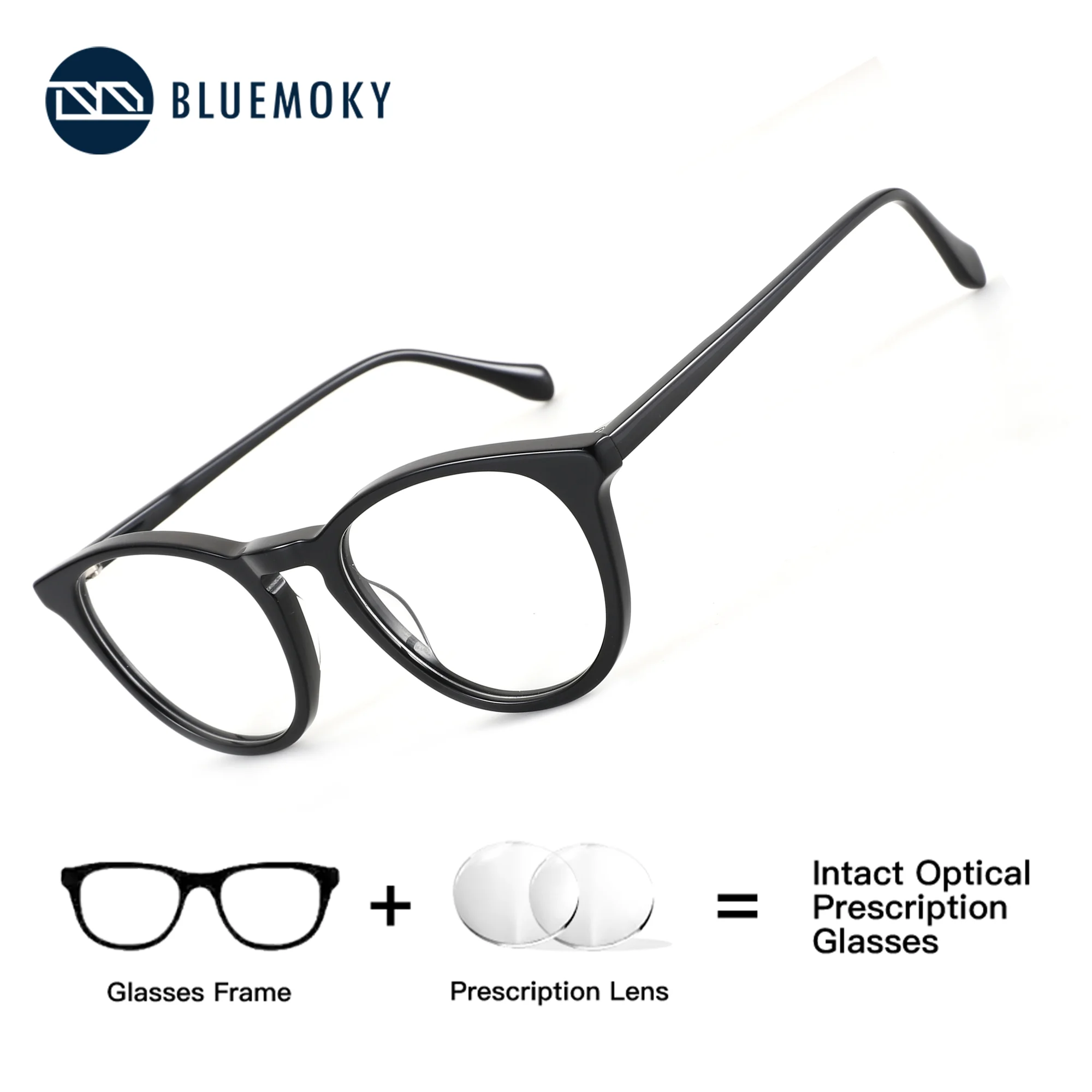 BLUEMOKY Round Prescription Eyeglasses For Females Acetate Photochromic Lenses Woman Anti Blue Light Myopia Optical Glasses
BLUEMOKY Round Prescription Eyeglasses For Females Acetate Photochromic Lenses Woman Anti Blue Light Myopia Optical Glasses