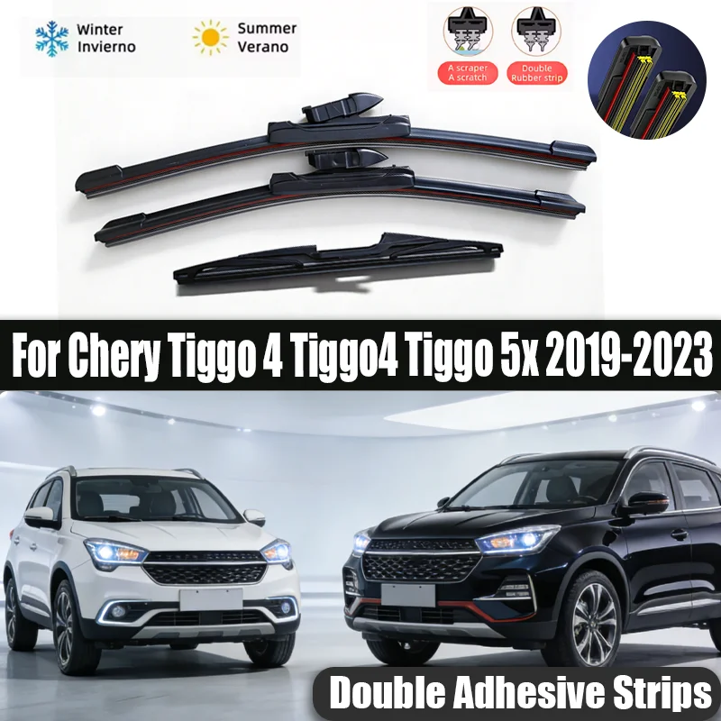 For Chery Tiggo 4 Tiggo4 Tiggo 5x 2019-2023 Car Front Rear Wiper Blades Car Accessories Window Windscreen Windshield Rain Brush
For Chery Tiggo 4 Tiggo4 Tiggo 5x 2019-2023 Car Front Rear Wiper Blades Car Accessories Window Windscreen Windshield Rain Brush