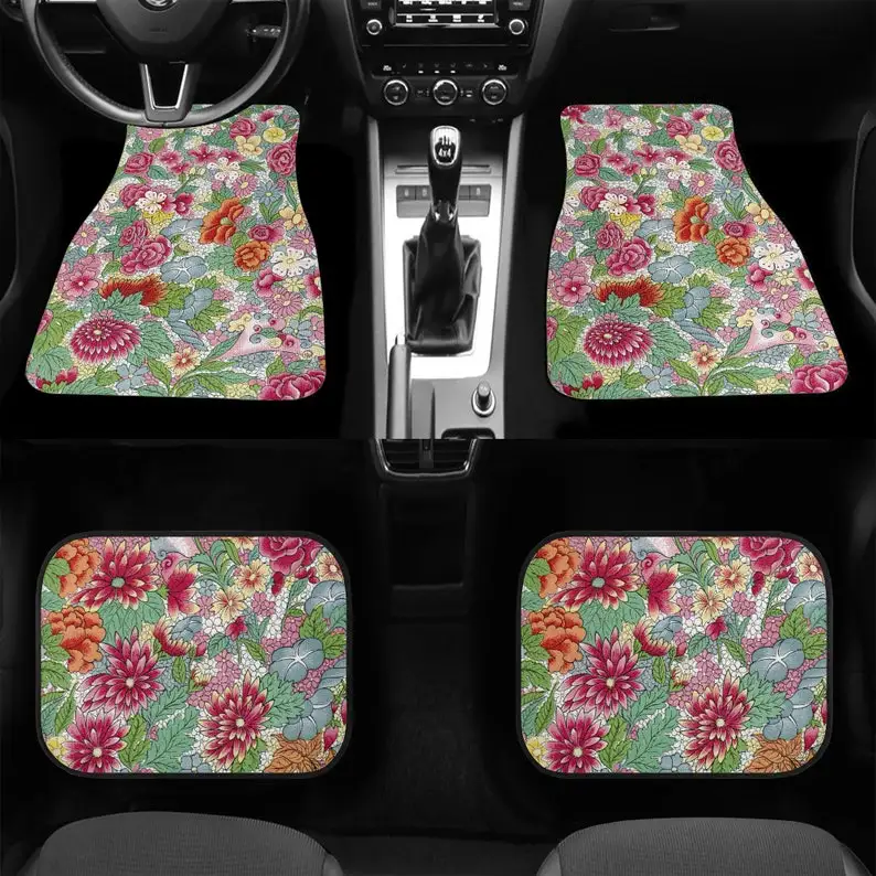 Floral Car Floor Mat for women, vehicle floor mat, car accessories for women, Vintage Car Floor Mat, 302218
Floral Car Floor Mat for women, vehicle floor mat, car accessories for women, Vintage Car Floor Mat, 302218