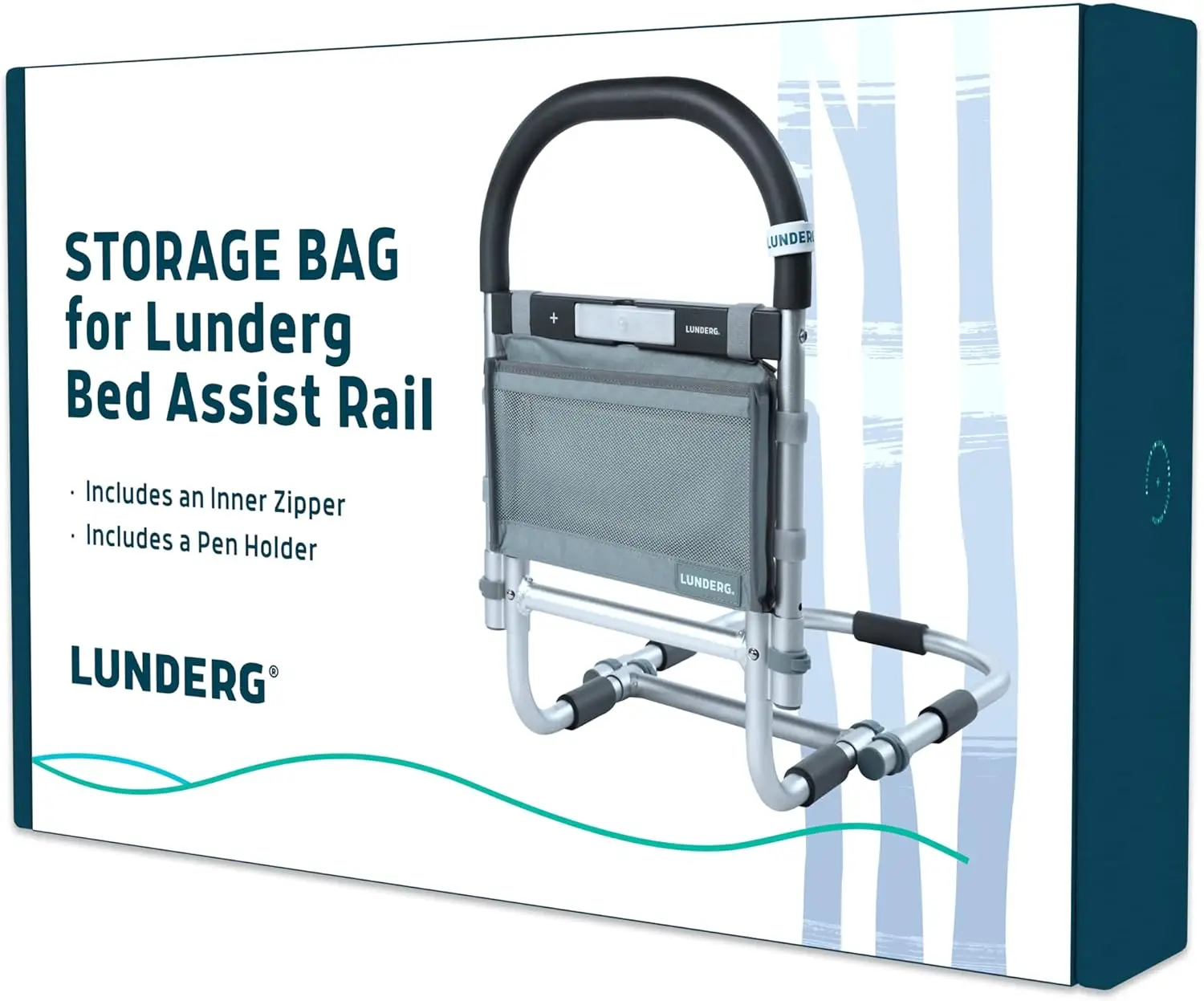 Bed Assist Rail Storage Bag - Replacement or Extra, Lightweight Pouch for Glasses, Remote, Magazines
Bed Assist Rail Storage Bag - Replacement or Extra, Lightweight Pouch for Glasses, Remote, Magazines