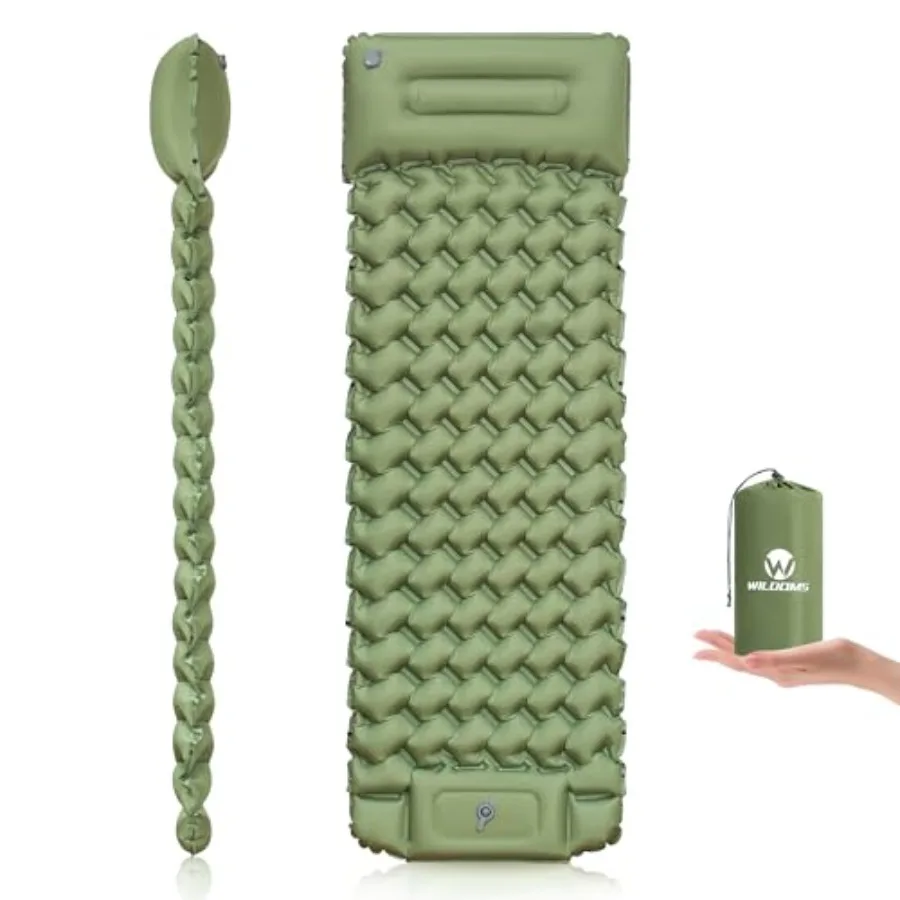 Sleeping Pad for Camping - 4" Thick Iatable Camping Mat with Built-in Pump and Pillow, Ultralight Self Iating Camping pad, Back
Sleeping Pad for Camping - 4" Thick Iatable Camping Mat with Built-in Pump and Pillow, Ultralight Self Iating Camping pad, Back