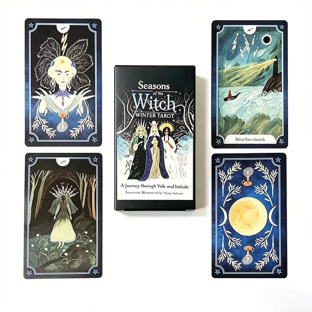 78-Card “Witch's Seasons: Winter Tarot” Deck(13x8cm)—Healing-Themed Divination Cards, Ideal for Beginners and Tarot Enthusiasts
78-Card “Witch's Seasons: Winter Tarot” Deck(13x8cm)—Healing-Themed Divination Cards, Ideal for Beginners and Tarot Enthusiasts