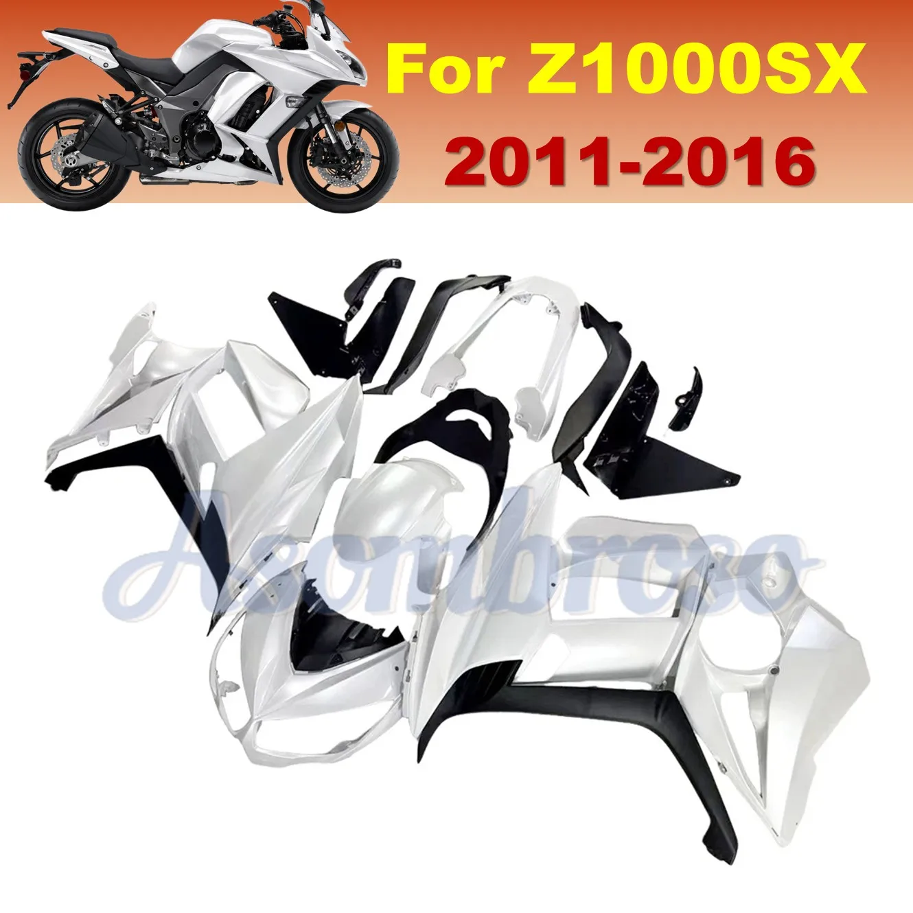 Aftermarket Body Panels For KAWASAKI Z1000SX 2011-2016 Z1000 SX Pearl White Fairing set
Aftermarket Body Panels For KAWASAKI Z1000SX 2011-2016 Z1000 SX Pearl White Fairing set