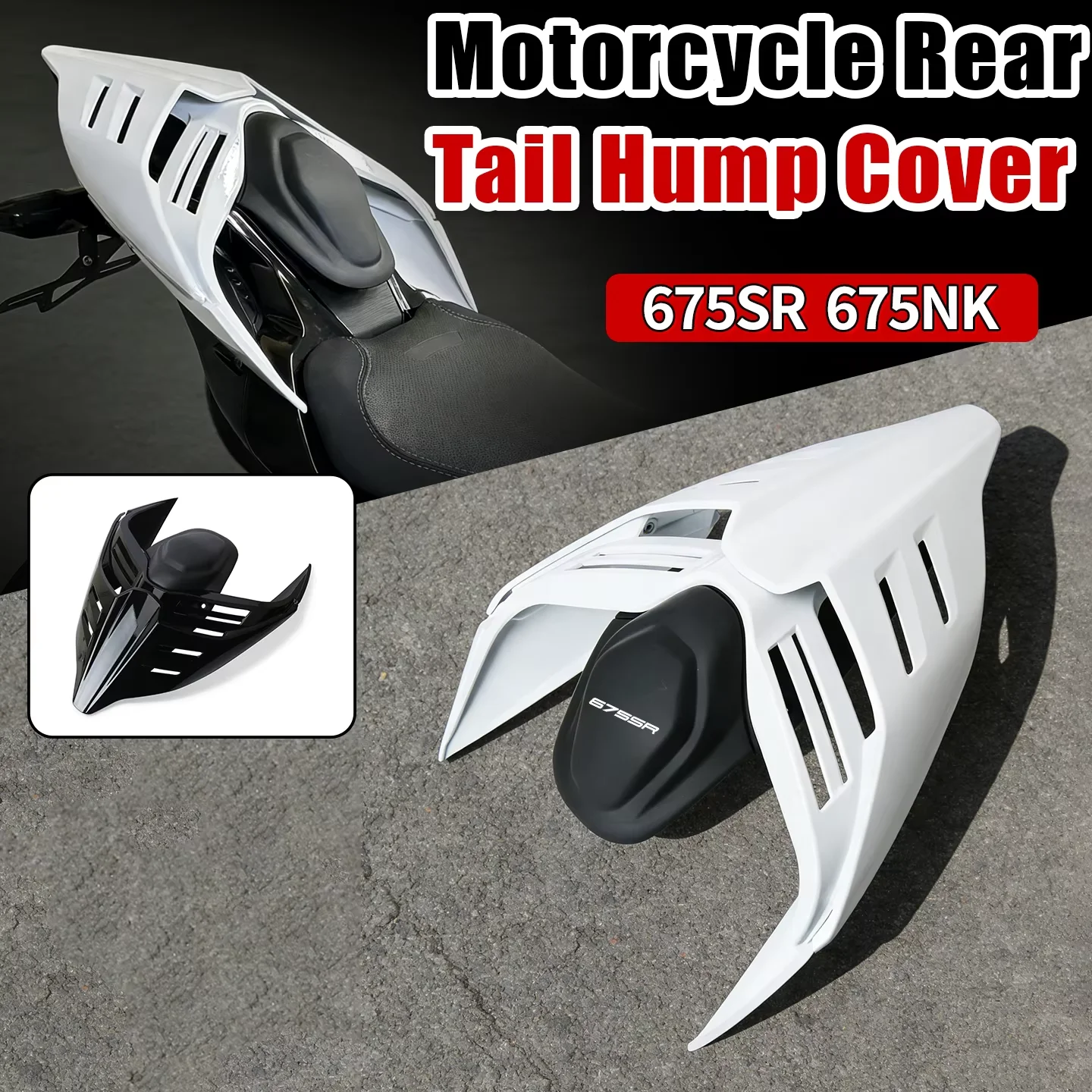 Motorcycle Accessories Rear Seat Cover Tail Section Fairing Rear Hump Integrated Competition Hump For CFMOTO 675SR 675NK 675 SR