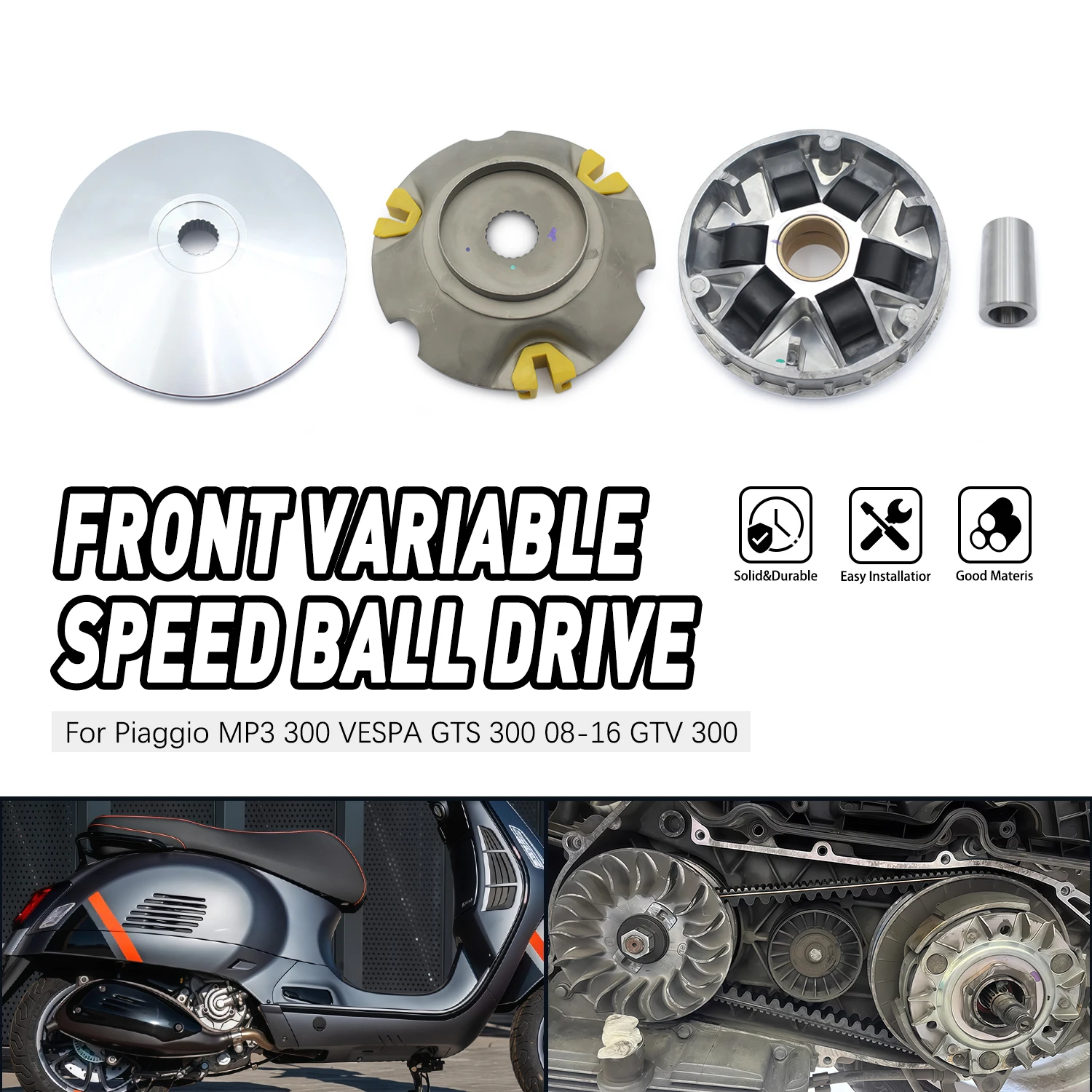 High Quality accessories moto Drive Belt Variator Pulley Roller Set For Vespa GTS 2008 2009 2010 2011 2012 2013 2014 2015 2016
High Quality accessories moto Drive Belt Variator Pulley Roller Set For Vespa GTS 2008 2009 2010 2011 2012 2013 2014 2015 2016