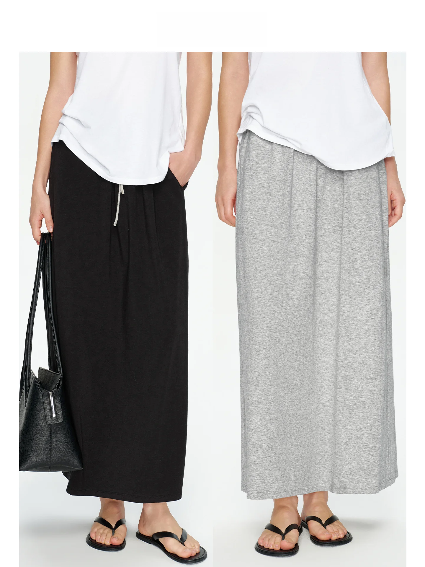 Casual Loose Fit Half Body Skirt with Drawstring Elastic Waist Minimalist Style Cotton Blend Leisurely Stroll Skirt
Casual Loose Fit Half Body Skirt with Drawstring Elastic Waist Minimalist Style Cotton Blend Leisurely Stroll Skirt