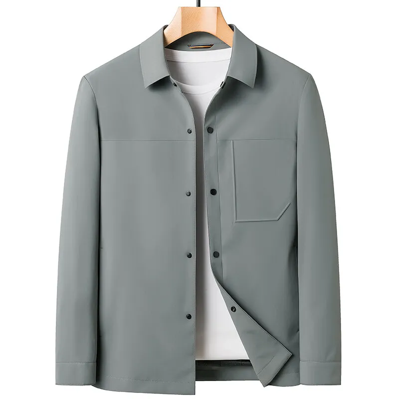Men's Solid Color Business Casual Jacket Loose Fit Top Coat for Spring Autumn Versatile Elegant Men's Outerwear
Men's Solid Color Business Casual Jacket Loose Fit Top Coat for Spring Autumn Versatile Elegant Men's Outerwear