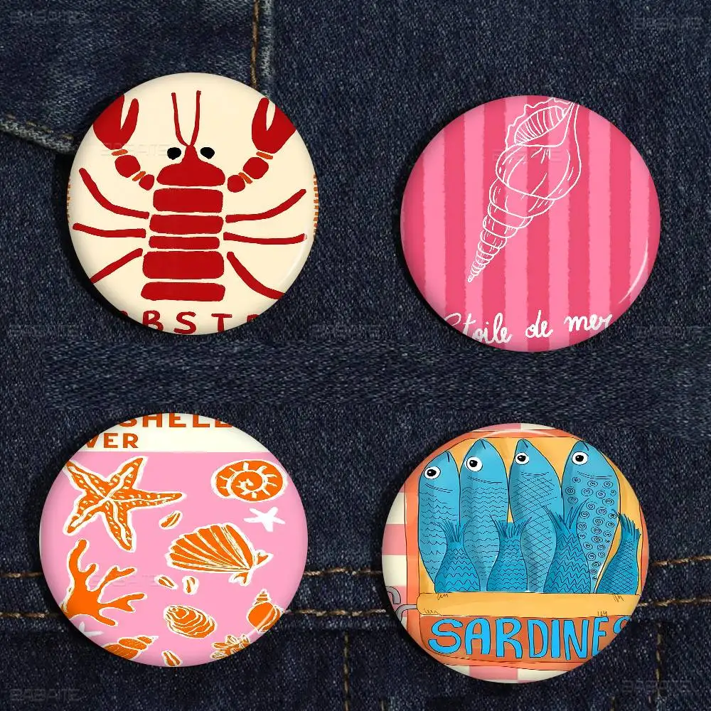 Tropical Preppy Seashell Beach Summer Cartoon Brooches Anime Badge Round Handmade Brooch Lapel Pins Jewelry for Backpack Clothes
Tropical Preppy Seashell Beach Summer Cartoon Brooches Anime Badge Round Handmade Brooch Lapel Pins Jewelry for Backpack Clothes