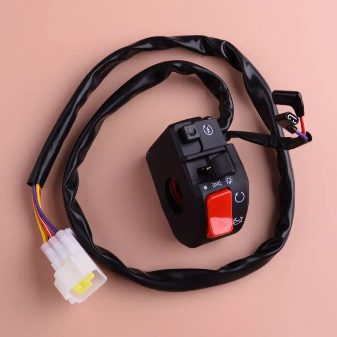 Motorcycle 22mm 7/8" Right 7Pins Handlebar Engine Kill Start Headlight Control Switch
Motorcycle 22mm 7/8" Right 7Pins Handlebar Engine Kill Start Headlight Control Switch