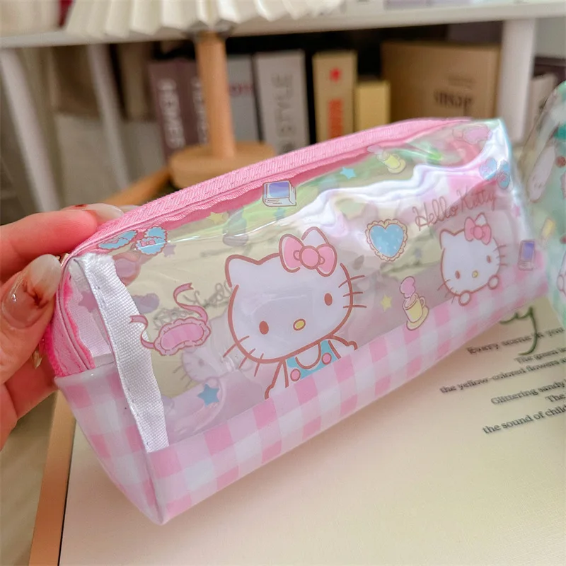 Hello Kitty Kuromi Hanging Pencil Case Transparent Zipper Pencil Case Stationery Girls Organizer Desktop Storage Cosmetic Pouch
Hello Kitty Kuromi Hanging Pencil Case Transparent Zipper Pencil Case Stationery Girls Organizer Desktop Storage Cosmetic Pouch
