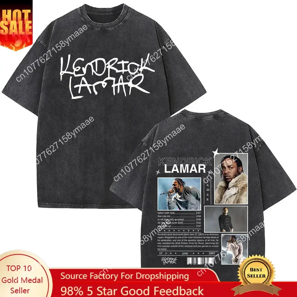 Kendrick Lamar Music Album Graphic Vintage Washed T-shirts Men Women Fashion Hip Hop Retro Short Sleeve T Shirts Male Cotton Tee
Kendrick Lamar Music Album Graphic Vintage Washed T-shirts Men Women Fashion Hip Hop Retro Short Sleeve T Shirts Male Cotton Tee