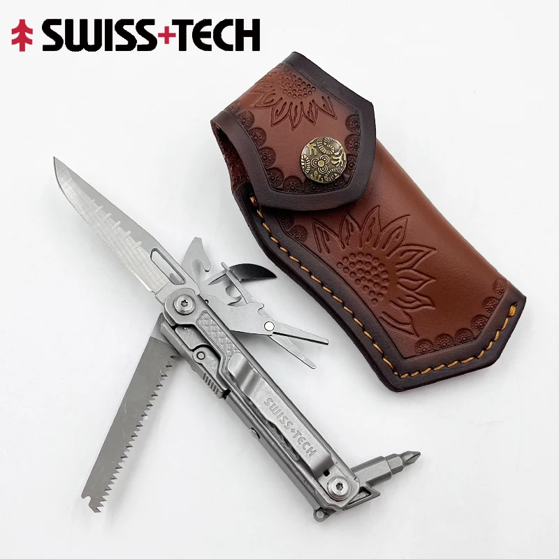 SWISS TECH 11 in 1 Mini Multitool Knife EDC Outdoor Camping Survival Multi-function Tools with Scissors Screwdriver Multi Tool
SWISS TECH 11 in 1 Mini Multitool Knife EDC Outdoor Camping Survival Multi-function Tools with Scissors Screwdriver Multi Tool