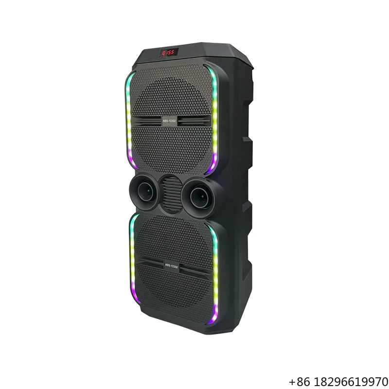 Dual 12 Inch Big TWS Party Speaker With Wireless Microphone Dazzling RGB LED Light Outdoor Karaoke Stereo Soundbox
Dual 12 Inch Big TWS Party Speaker With Wireless Microphone Dazzling RGB LED Light Outdoor Karaoke Stereo Soundbox