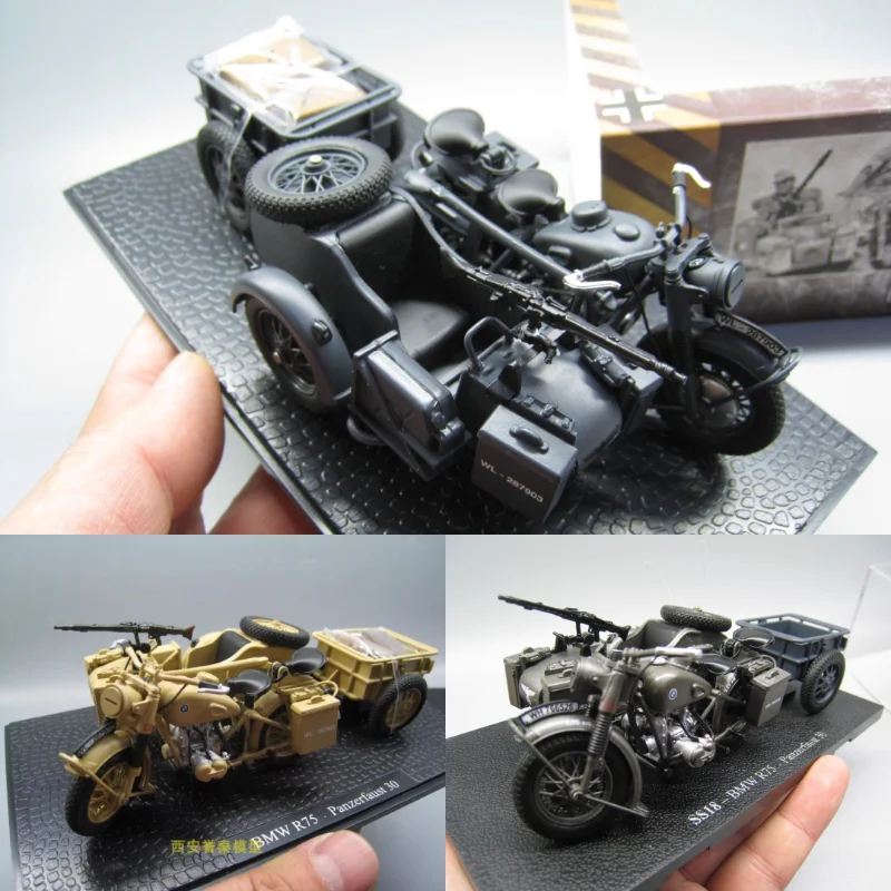 Diecast 1/24 Scale German African Army BMW R75 Three-wheeled Motorcycle Changjiang 750 Alloy Car Model Collectible Toy Gift
Diecast 1/24 Scale German African Army BMW R75 Three-wheeled Motorcycle Changjiang 750 Alloy Car Model Collectible Toy Gift