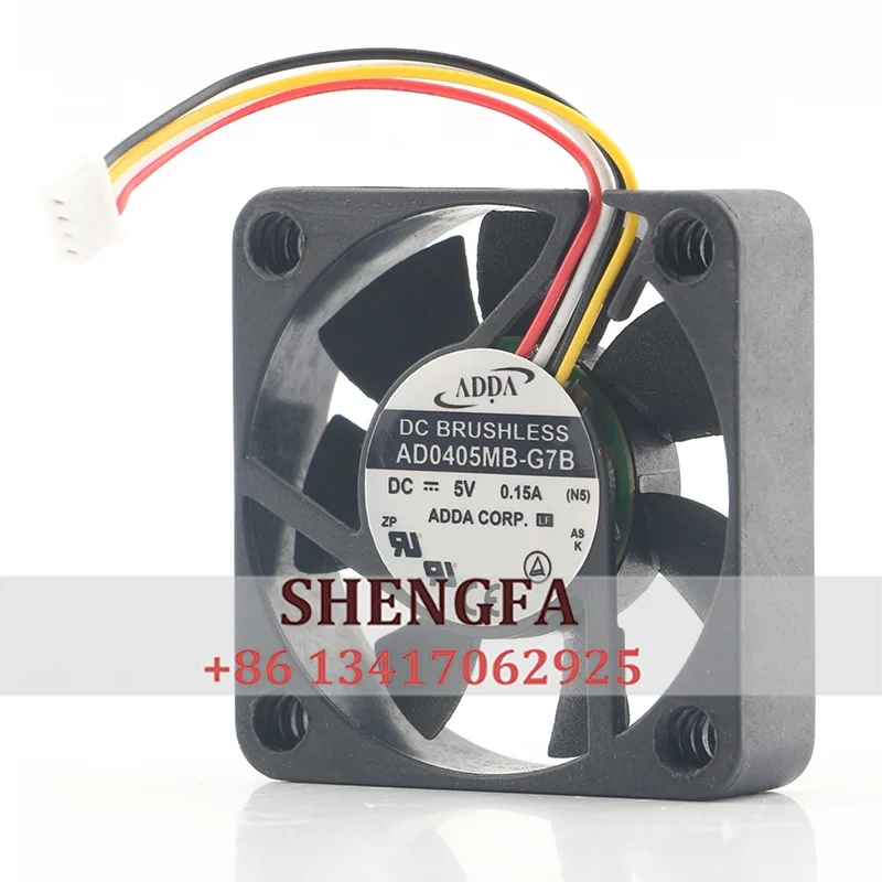 Chassis fan ADDA 4010 DC5V 0.15A AD0405MB-G7B 4-wire PWM Super quiet cooling fan 40*40*10MM
Chassis fan ADDA 4010 DC5V 0.15A AD0405MB-G7B 4-wire PWM Super quiet cooling fan 40*40*10MM
