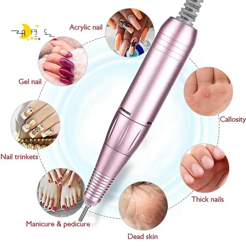 AF95-Electric Nail Drill Handle 35000RPM Nail Arts Drill Hand File Polish Grind Machine Manicure Drill Accessories Silver
AF95-Electric Nail Drill Handle 35000RPM Nail Arts Drill Hand File Polish Grind Machine Manicure Drill Accessories Silver
