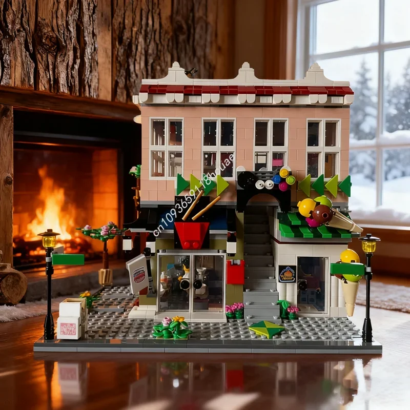 1396 деталей MOC: Модель аркадного игрового автомата «Лавка лапши и мороженого», Рождественский подарок, Конструктор, Развивающие кирпичики, Игрушки для детей
1396 деталей MOC: Модель аркадного игрового автомата «Лавка лапши и мороженого», Рождественский подарок, Конструктор, Развивающие кирпичики, Игрушки для детей