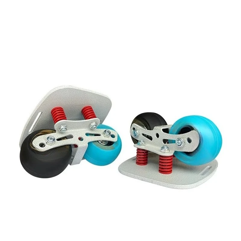 Aluminum alloy double wheelbase spring shock absorption drift plate black ceramic bearing elastic arc wheel split slide plate
Aluminum alloy double wheelbase spring shock absorption drift plate black ceramic bearing elastic arc wheel split slide plate