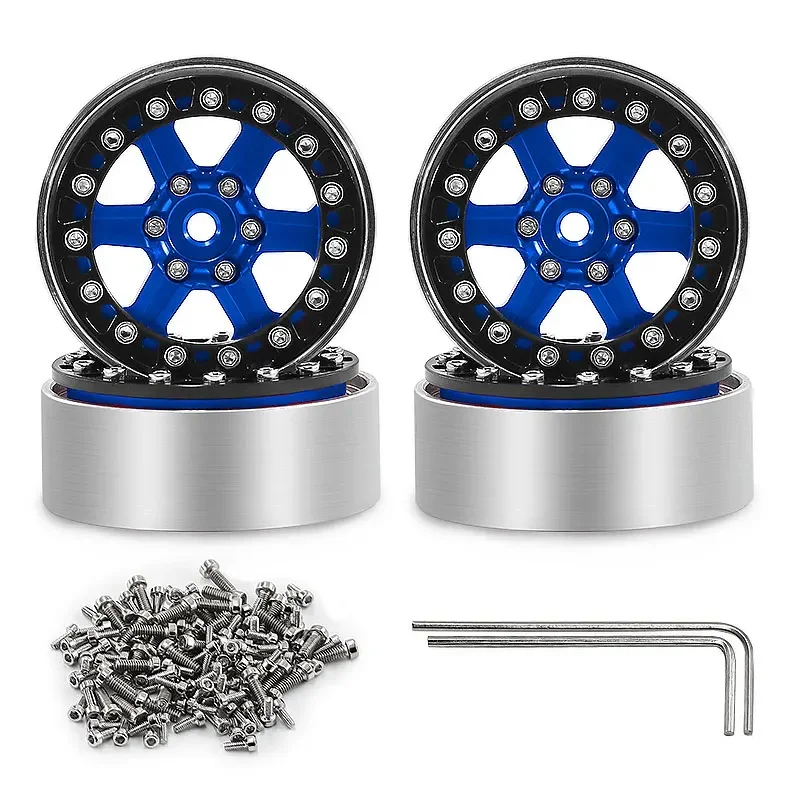 4Pcs 1.3 inch Beadlock Aluminum Alloy Wheel Rims Hubs for Axial SCX24 1/24 TRX-4M 1/18 RC Crawler Car Upgrade Parts
4Pcs 1.3 inch Beadlock Aluminum Alloy Wheel Rims Hubs for Axial SCX24 1/24 TRX-4M 1/18 RC Crawler Car Upgrade Parts
