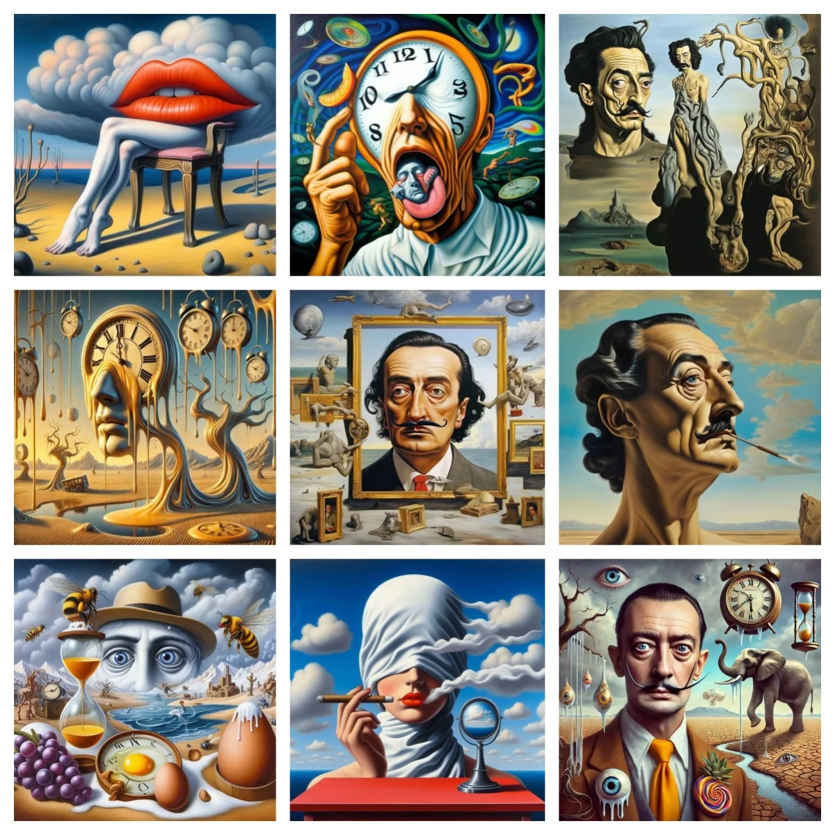 5D Diamond Painting Kit Dali Style Eat up Time DIY Diamond Embroidery Gem Cross Stitch Rhinestones Abstract Home Wall Decor
5D Diamond Painting Kit Dali Style Eat up Time DIY Diamond Embroidery Gem Cross Stitch Rhinestones Abstract Home Wall Decor