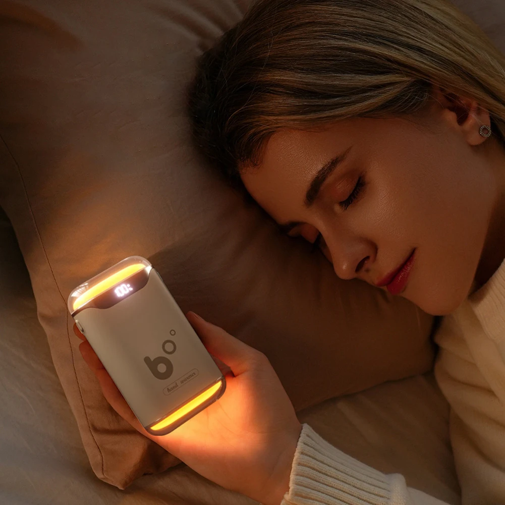 Rechargeable Hand Warmer With RGB Light Digital Display Ensures Precise Temperature Control. Commuting In Cold Weather
Rechargeable Hand Warmer With RGB Light Digital Display Ensures Precise Temperature Control. Commuting In Cold Weather