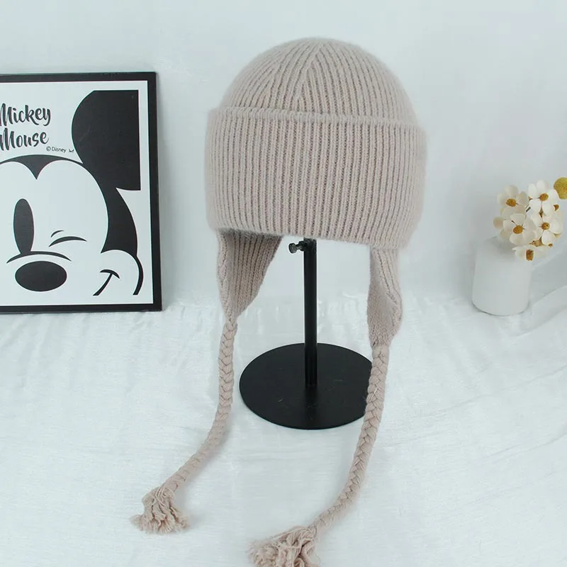 Hat Women Winter Angora Knit Beanie Earflap Warm Accessory For Cold Weather Outdoor Skiing Sports Holiday
Hat Women Winter Angora Knit Beanie Earflap Warm Accessory For Cold Weather Outdoor Skiing Sports Holiday