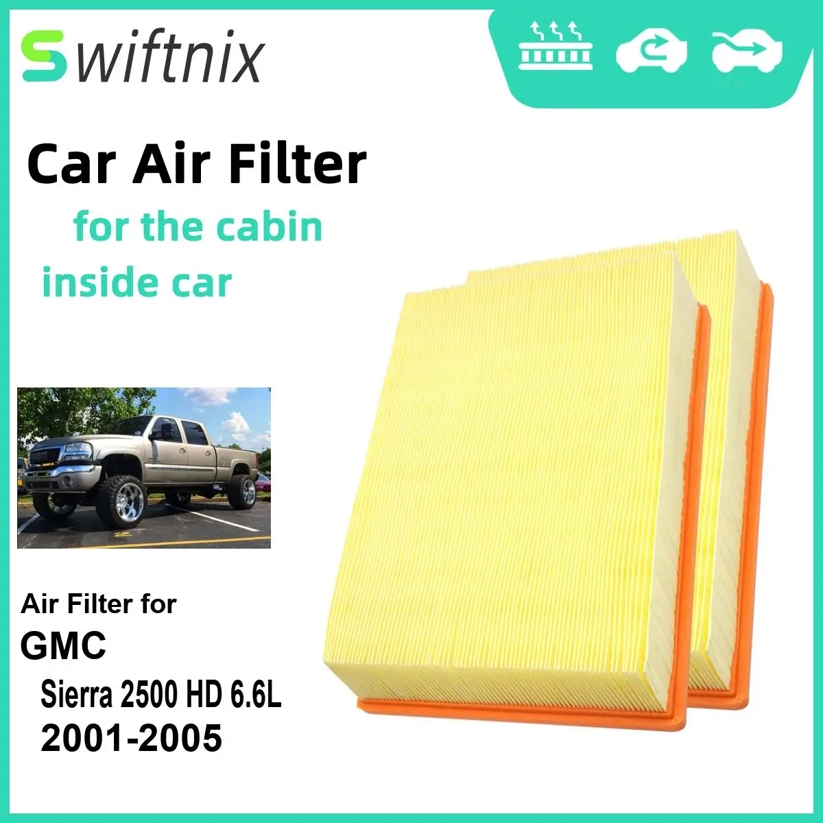 2 шт., воздушный фильтр для GMC Sierra 2500 HD 2001 л 2005-15908915 CA8755A 25313349 25332443
2 шт., воздушный фильтр для GMC Sierra 2500 HD 2001 л 2005-15908915 CA8755A 25313349 25332443