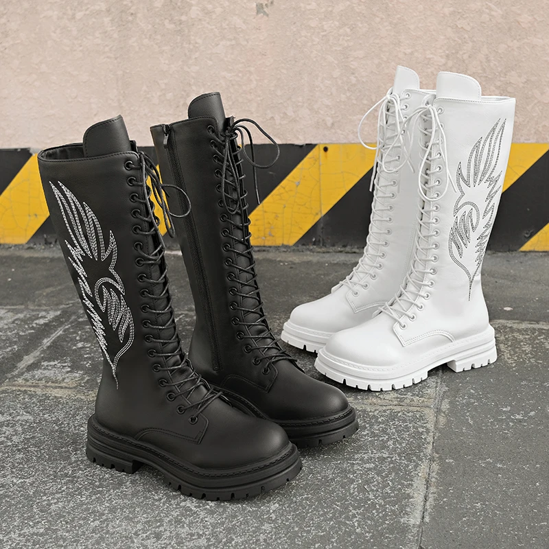 Новинка 2023 года, весенне-осенняя женская обувь, парусиновая повседневная обувь с высоким берцем, длинные сапоги, удобные дизайнерские ботинки на молнии со шнуровкой
Новинка 2023 года, весенне-осенняя женская обувь, парусиновая повседневная обувь с высоким берцем, длинные сапоги, удобные дизайнерские ботинки на молнии со шнуровкой