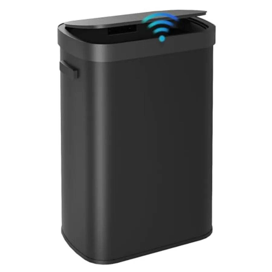 Kitchen office school use: brushed stainless steel 13-gallon touchless trash can with motion sensor LED indicator large 50 L ca
Kitchen office school use: brushed stainless steel 13-gallon touchless trash can with motion sensor LED indicator large 50 L ca