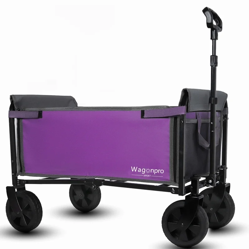Purple Gray 4-Wheel Foldable Trolley with Bench Seat and Dog Leash – Heavy Duty Utility Cart for Camping, Beach, Shopping
Purple Gray 4-Wheel Foldable Trolley with Bench Seat and Dog Leash – Heavy Duty Utility Cart for Camping, Beach, Shopping